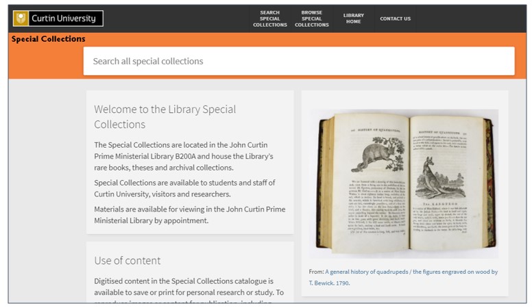 JCPML special collections catalogue